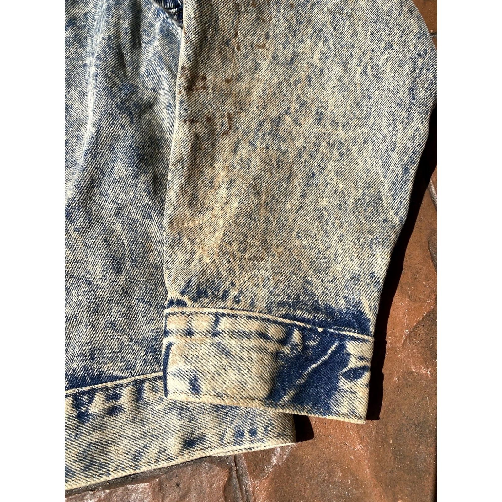 Denime VINTAGE Lyle Lovett Tour 1988 Denim Jacket Large USA Denim Jacket/Coat Size US L / EU 52-54 / 3 - 6 Thumbnail