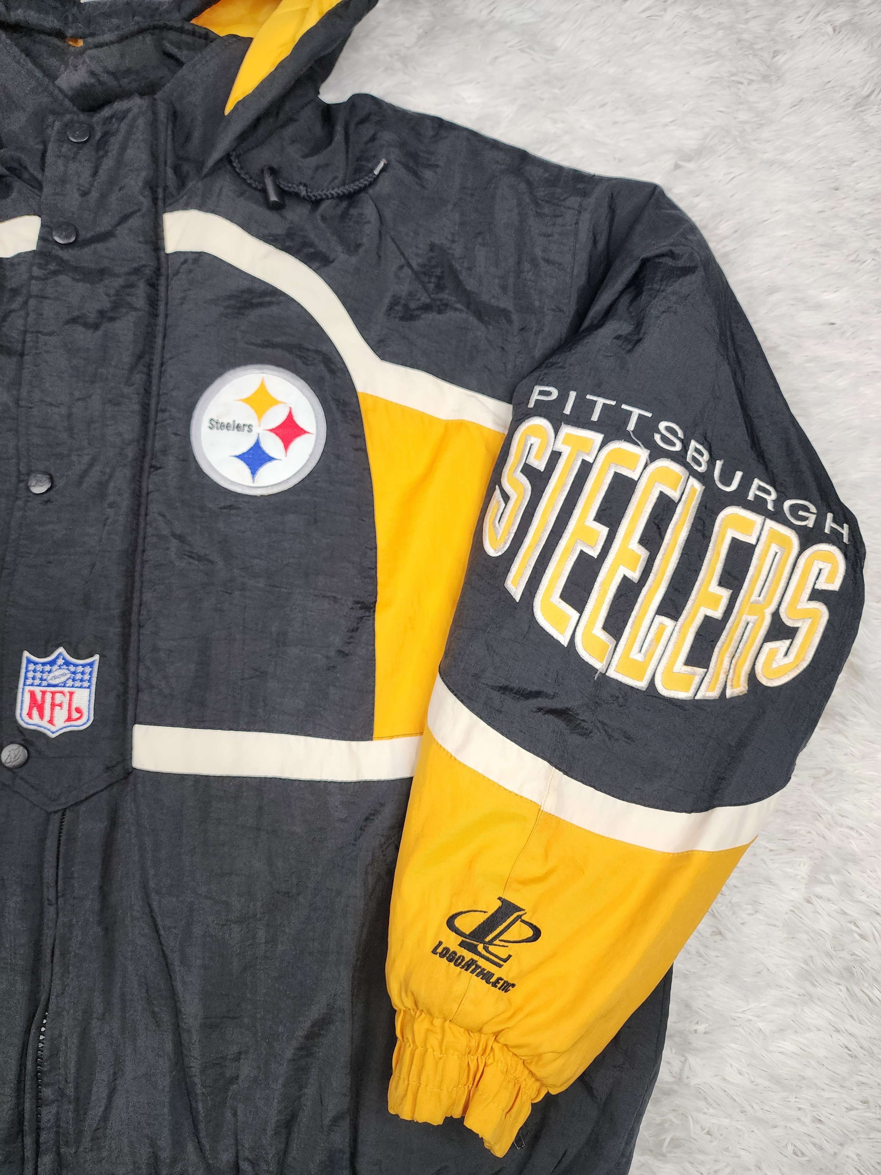 Logo Athletic Vintage Logo Athletic Pittsburgh Steelers NFL hoodied jacket Size US XL / EU 56 / 4 - 2 Thumbnail
