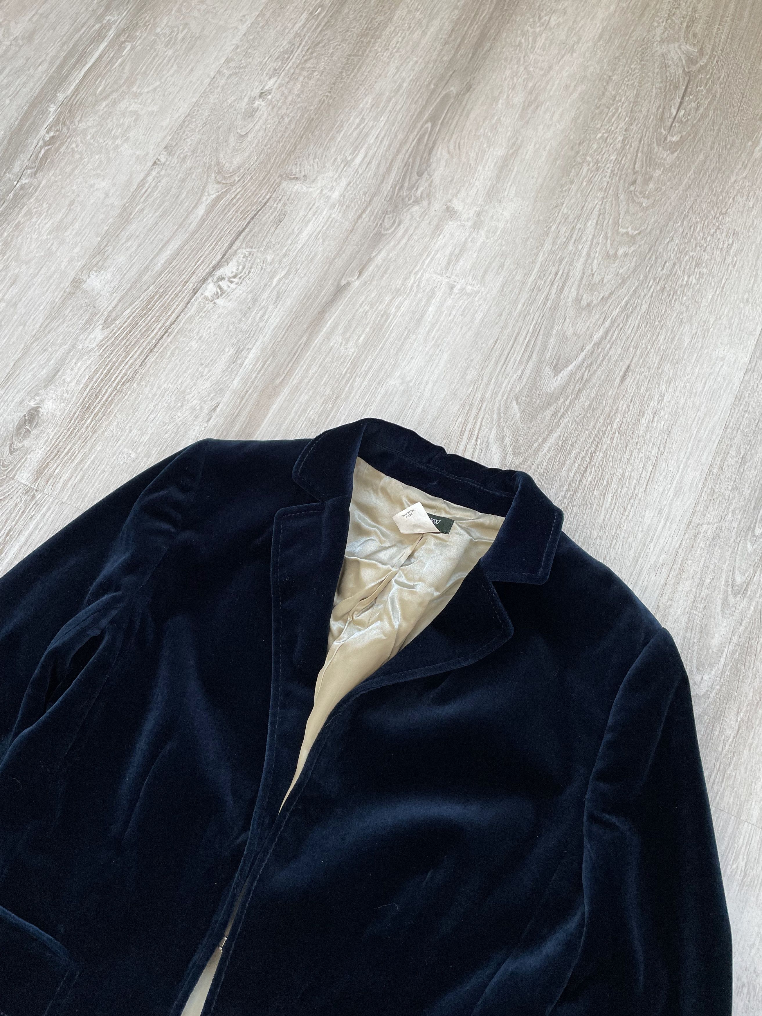 J.Crew Vintage Y2K J.Crew Velour Blazer Jacket Size M / US 6-8 / IT 42-44 - 2 Thumbnail
