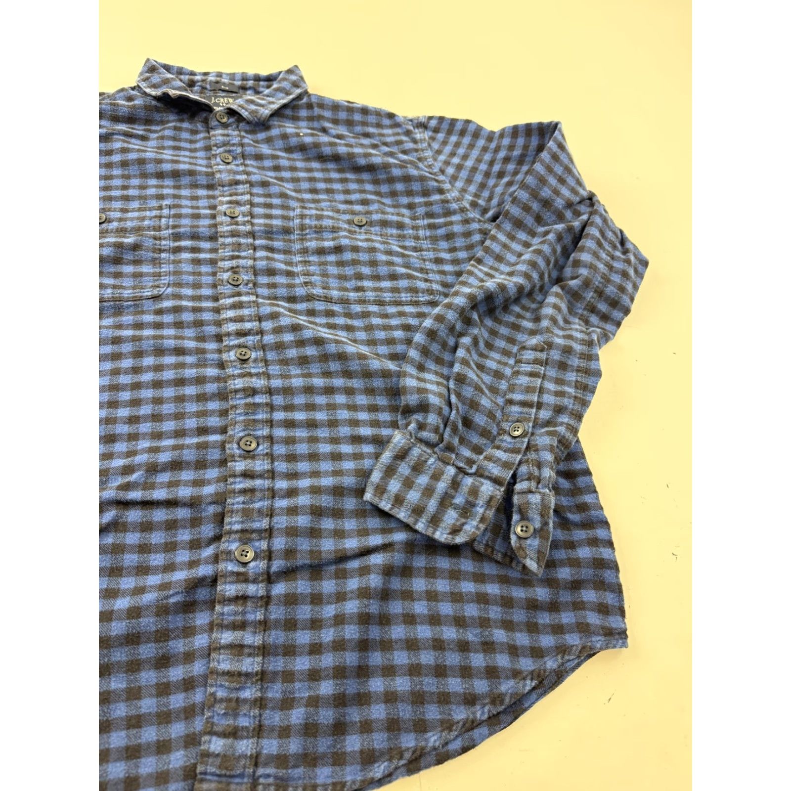 J.Crew J.Crew Shirt Mens XL Blue Check Flannel Slim Fit Long Sleeve Button Front Casual Size US XL / EU 56 / 4 - 3 Thumbnail