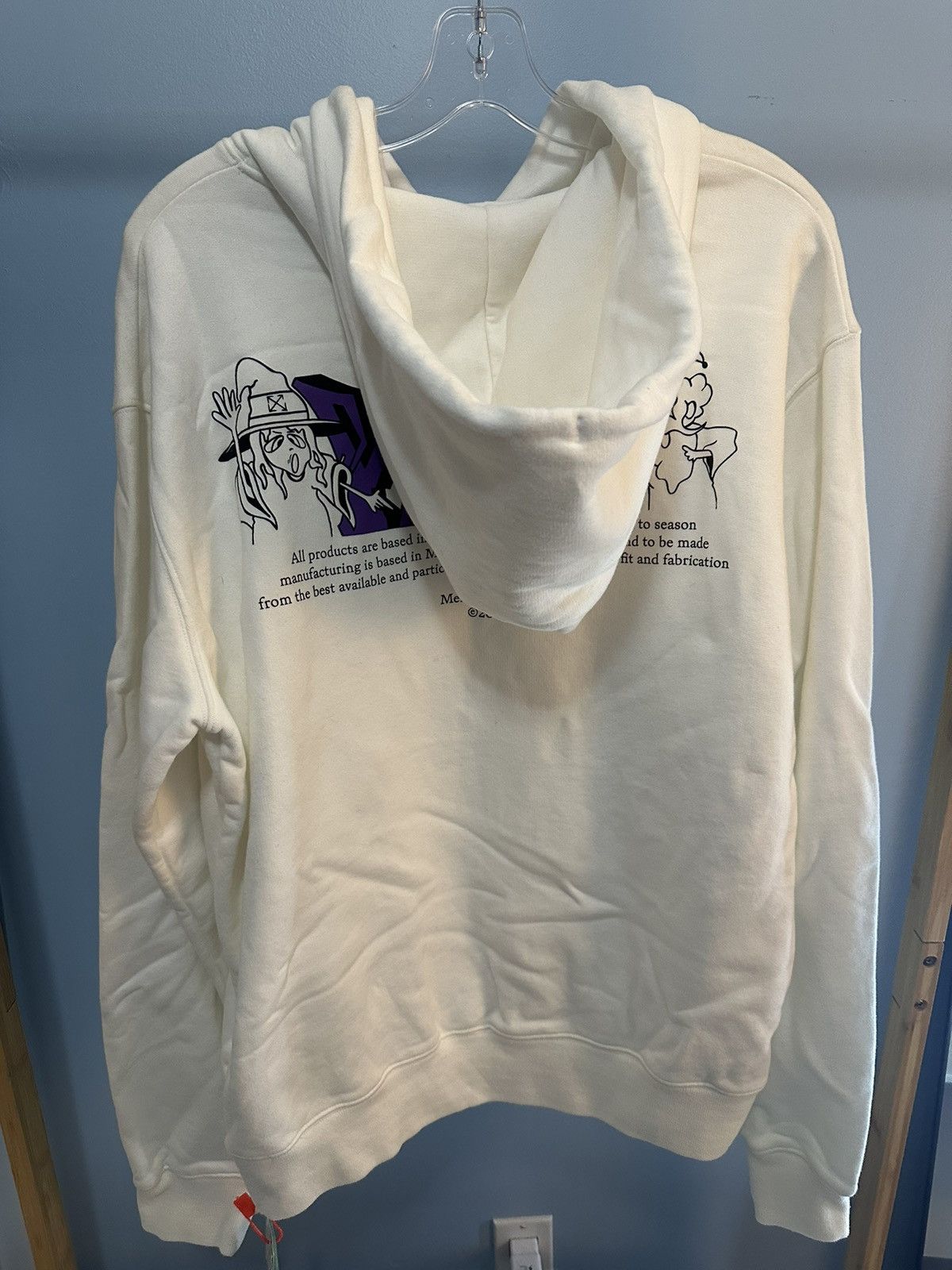 Off-White × Virgil Abloh Off-White Wizard White Hoodie Size L Size US L / EU 52-54 / 3 - 2 Thumbnail