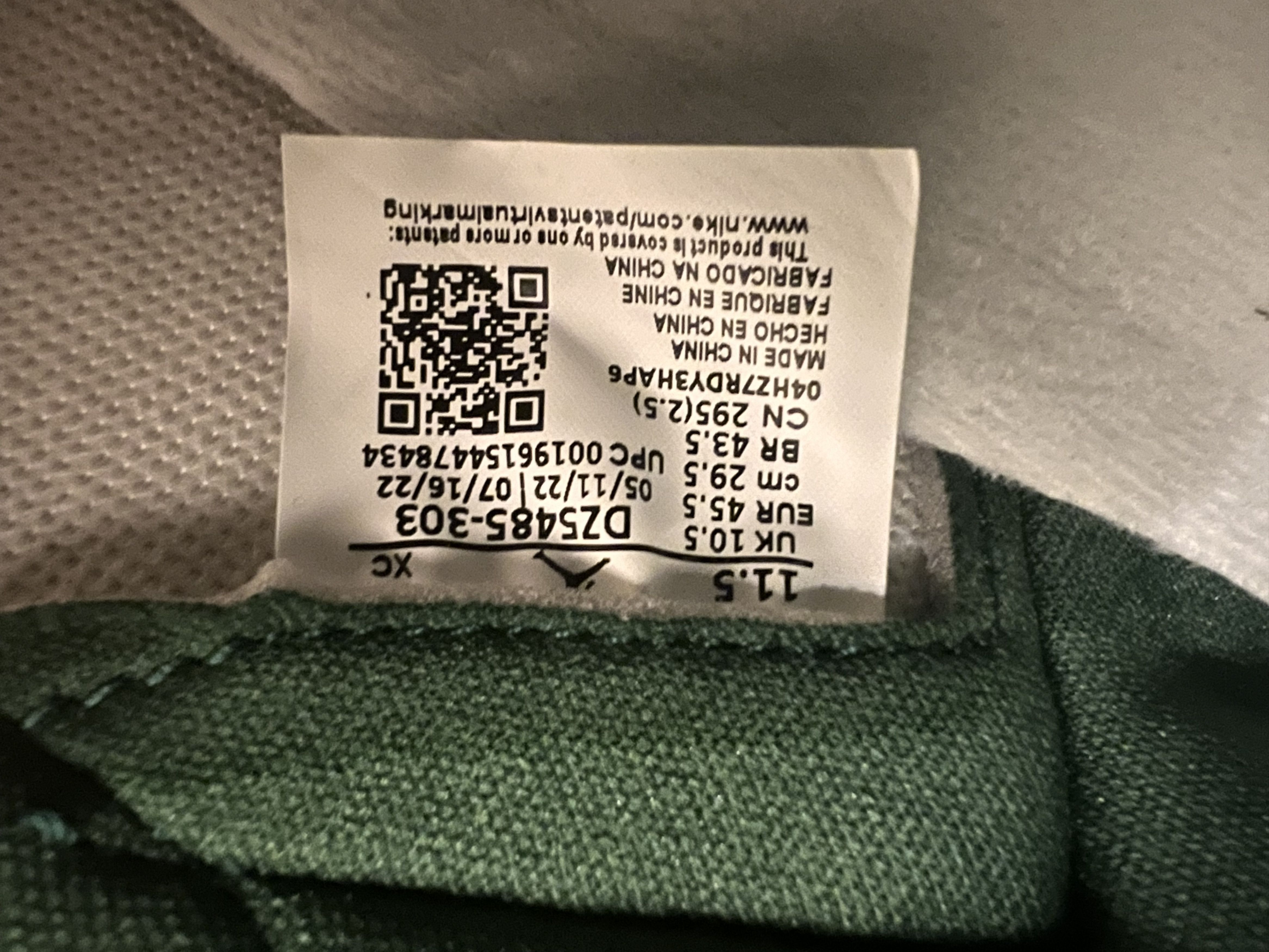 Jordan Brand Jordan 1 Retro High OG Gorge Green Size US 11.5 / EU 44-45 - 7 Thumbnail