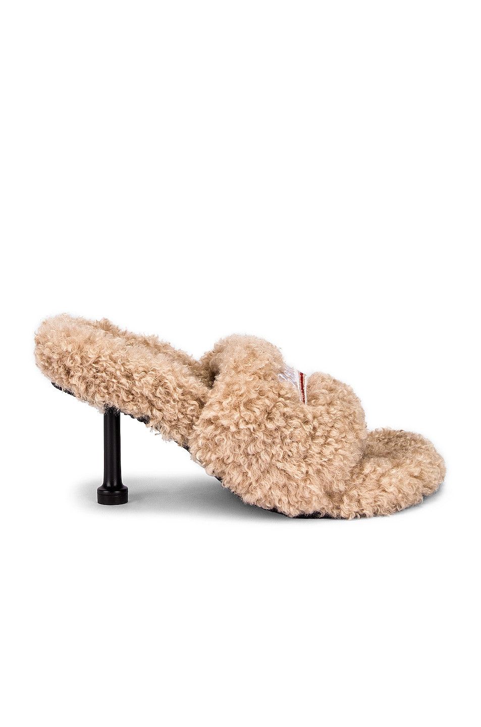 Balenciaga Furry Sandal 80 mm in beige Size US 6 / IT 36 - 1 Thumbnail