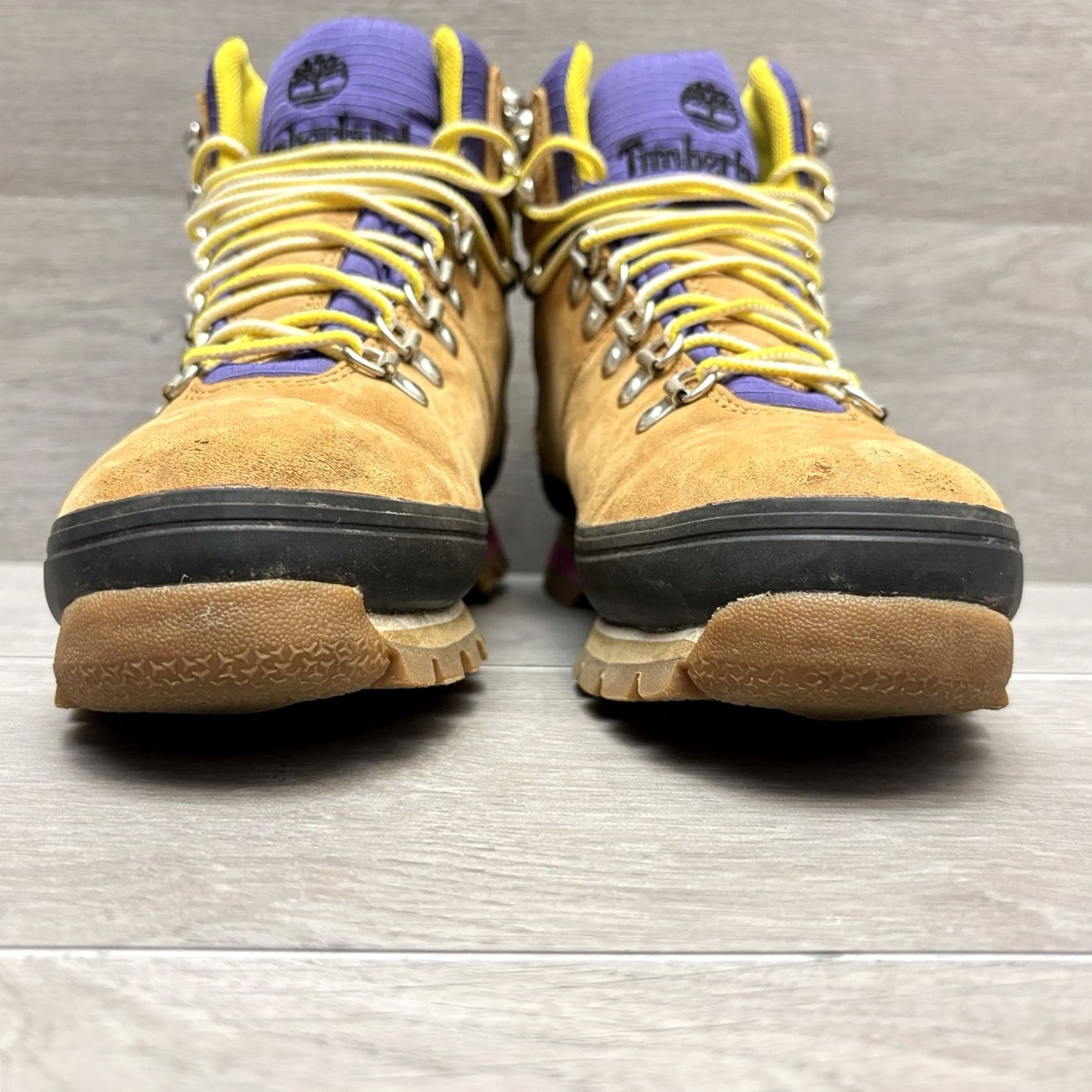 Timberland Timberland Euro Hiker Waterproof Boots Wheat Purple Yellow A2JUF Size 6.5M Size US 7 / IT 37 - 5 Thumbnail