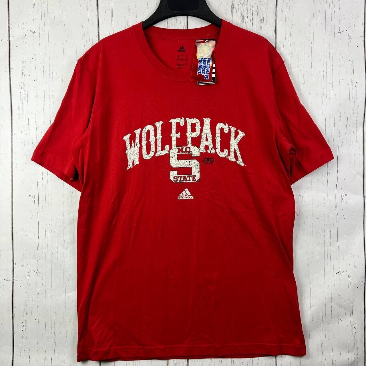 Adidas NC State Wolfpack NCAA Large Adidas Casual T-Shirt Red Size US L / EU 52-54 / 3 - 1 Thumbnail