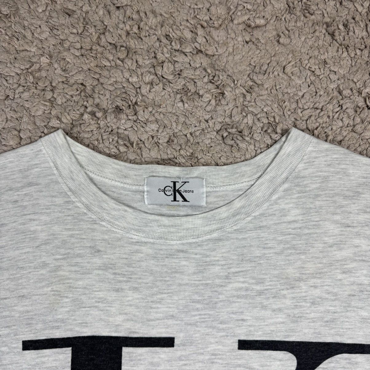 Calvin Klein Vintage Calvin Klein CK Big Logo T-shirt Size US L / EU 52-54 / 3 - 7 Thumbnail