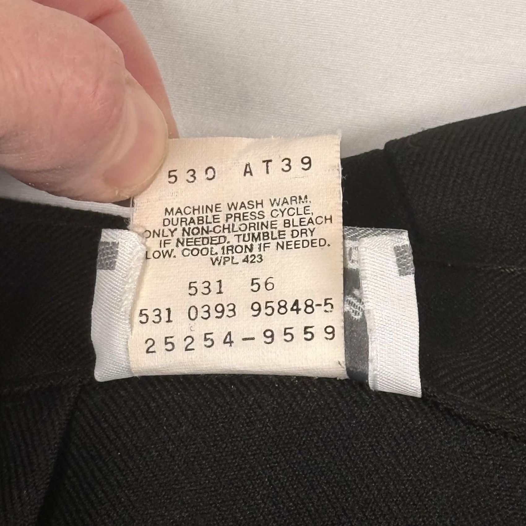 Levi's VINTAGE Levi's Dress Pants Women 14 Straight Leg Black Twill High Rise Career Workwear United States Pants Size 36" / US 14 / IT 50 - 4 Thumbnail