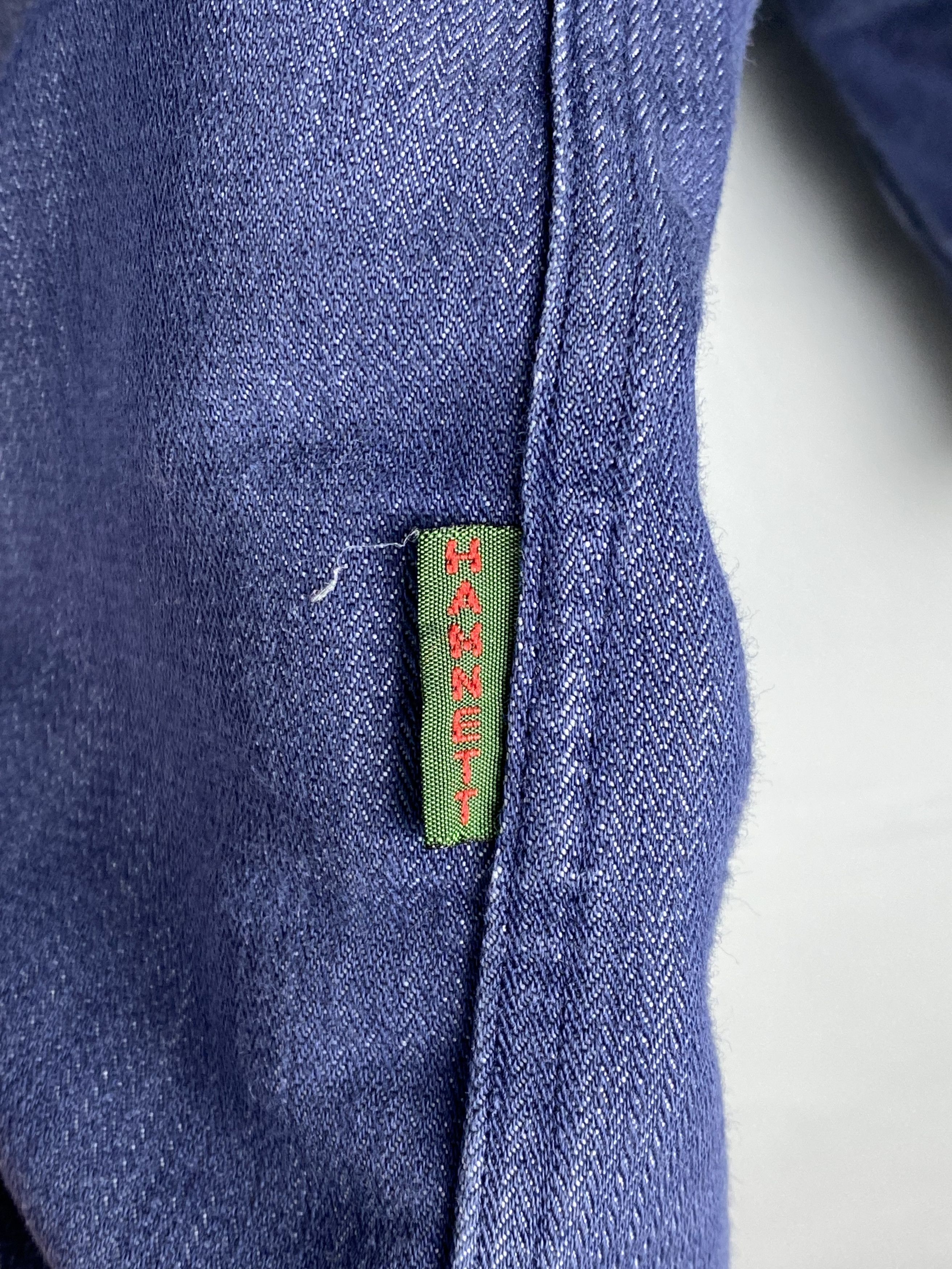 Hysteric Glamour × Katharine Hamnett London Katharine Hamnett Indigo Jeans Denim Overshirt Size US XL / EU 56 / 4 - 6 Thumbnail