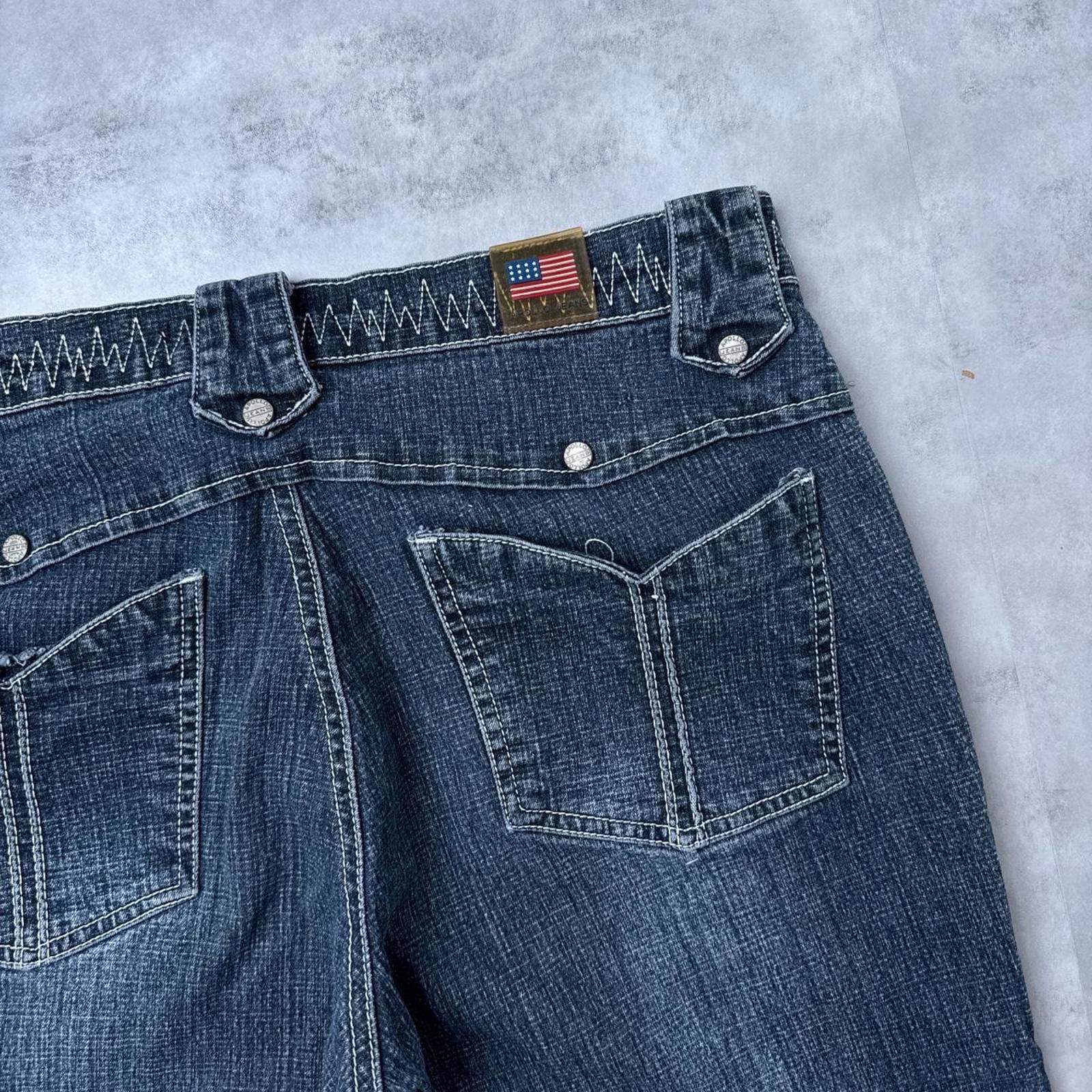 Other Y2K Apollo 00s embroidered denim jeans Size 32" / US 10 / IT 46 - 6 Thumbnail