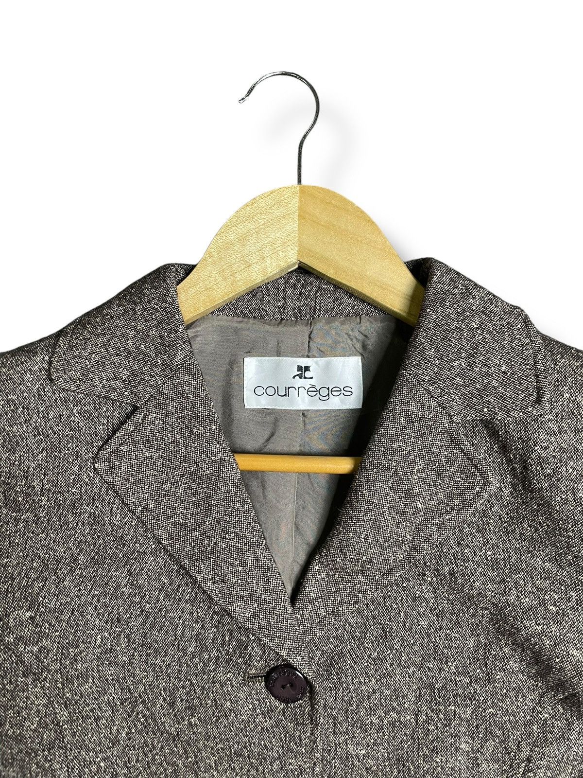Courreges × Vintage Courreges x Vintage Tweed Blazer (24) Size US S / EU 44-46 / 1 - 2 Thumbnail