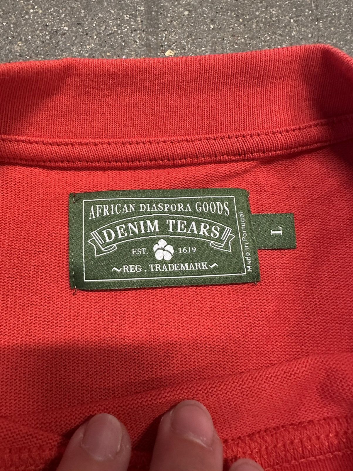 DENIM TEARS Denim tears wreath L/S red Size US L / EU 52-54 / 3 - 2 Thumbnail