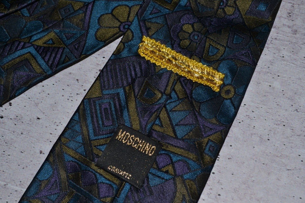 Moschino × Vintage Vintage Moschino Tie Silk Size ONE SIZE - 8 Thumbnail