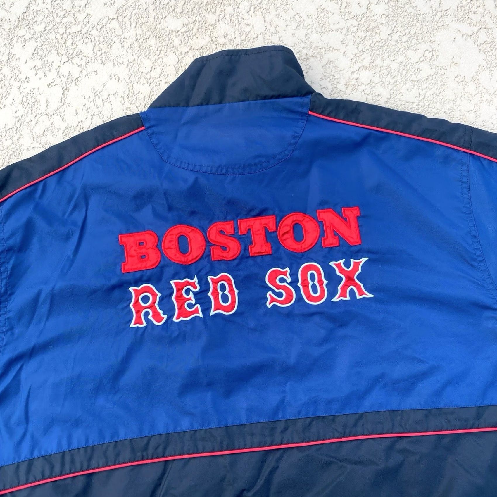 Vintage VINTAGE Boston Red Sox Baseball Mens 2 XLarge Stitches Coaches Sideline Jacket Windbreaker Red Embroidered MLB 90s Womens/Mens Size US XL / EU 56 / 4 - 5 Thumbnail