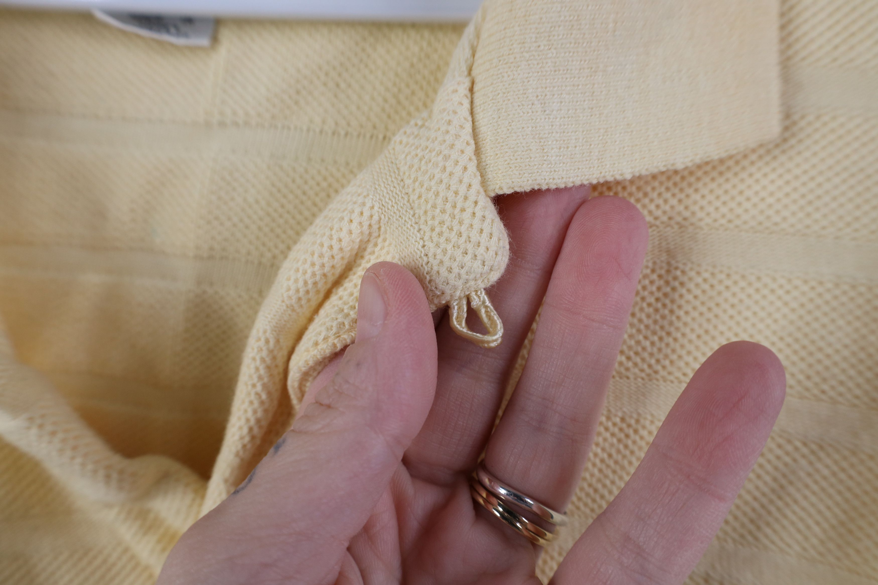 UNIONBAY Vintage 90s Unionbay Baggy Striped Thermal Long Sleeve Polo Size US S / EU 44-46 / 1 - 5 Thumbnail