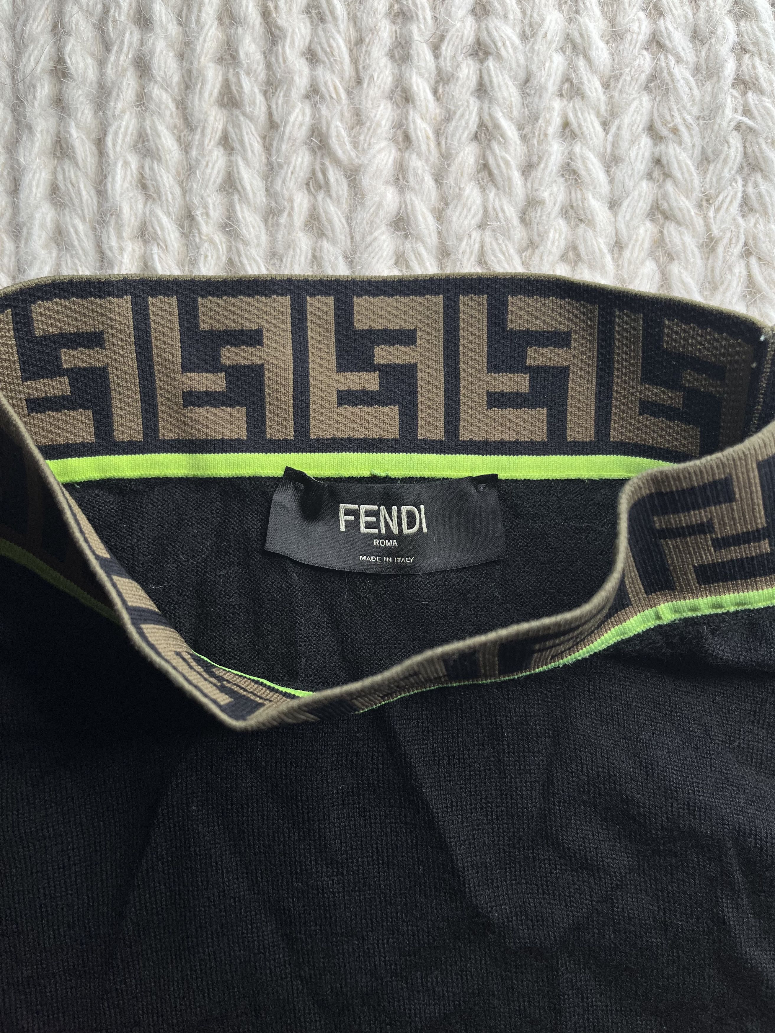 Fendi Wool sweatshirt Fendi Black Size US L / EU 52-54 / 3 - 3 Thumbnail