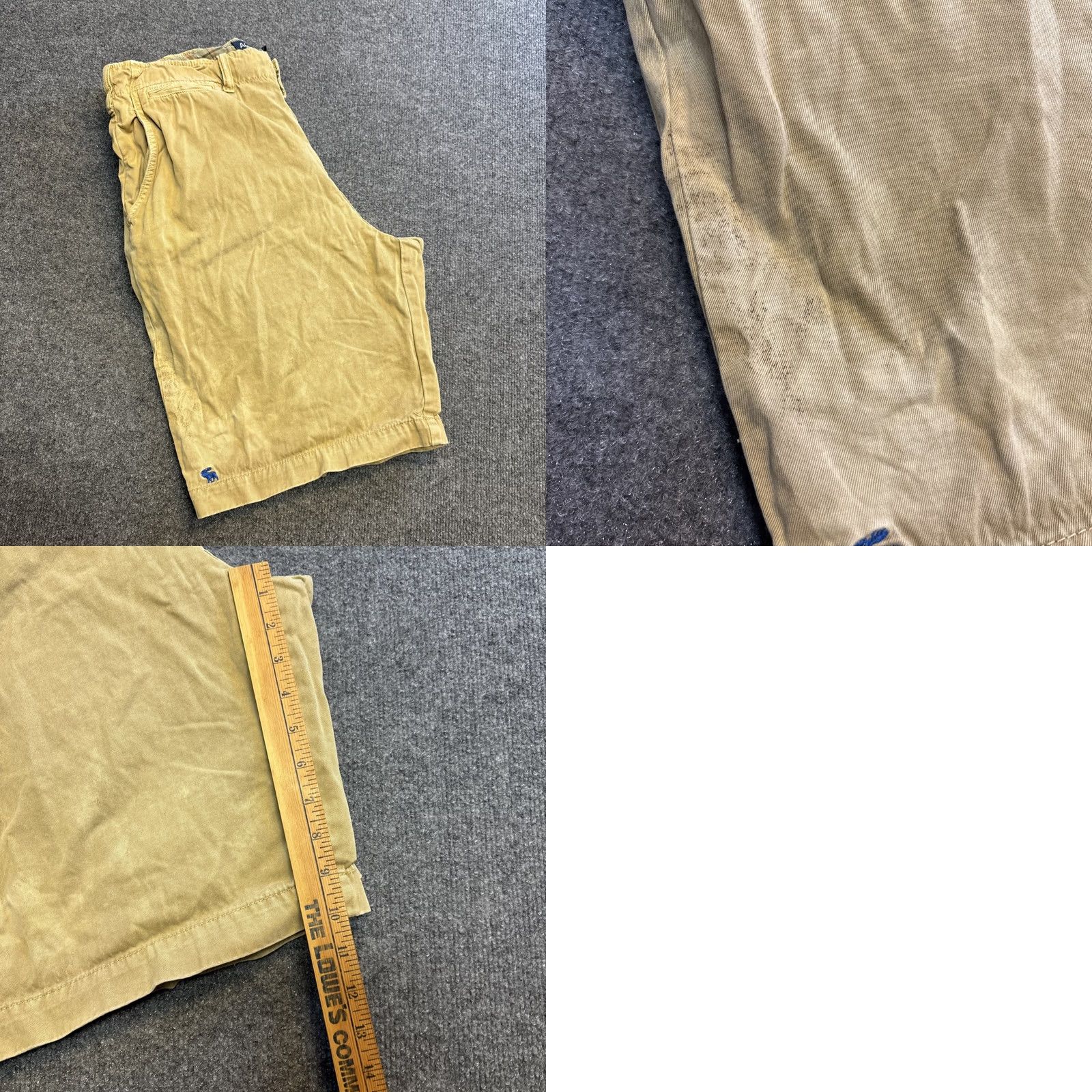 Abercrombie & Fitch VINTAGE Abercrombie & Fitch Shorts Men 32 Beige Cargo Drawstring Pockets 90s Military Outdoor Casual Workwear Size US 32 / EU 48 - 8 Thumbnail