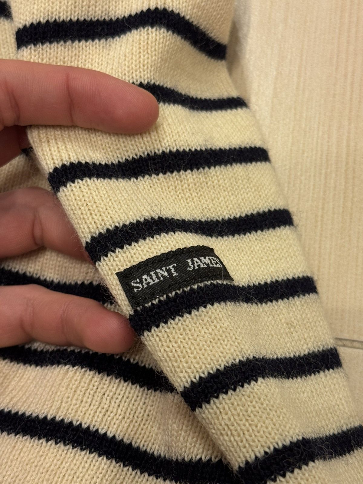 Saint James Vintage Saint Jaims Wool Breton Sailor Jumper Size US M / EU 48-50 / 2 - 4 Thumbnail