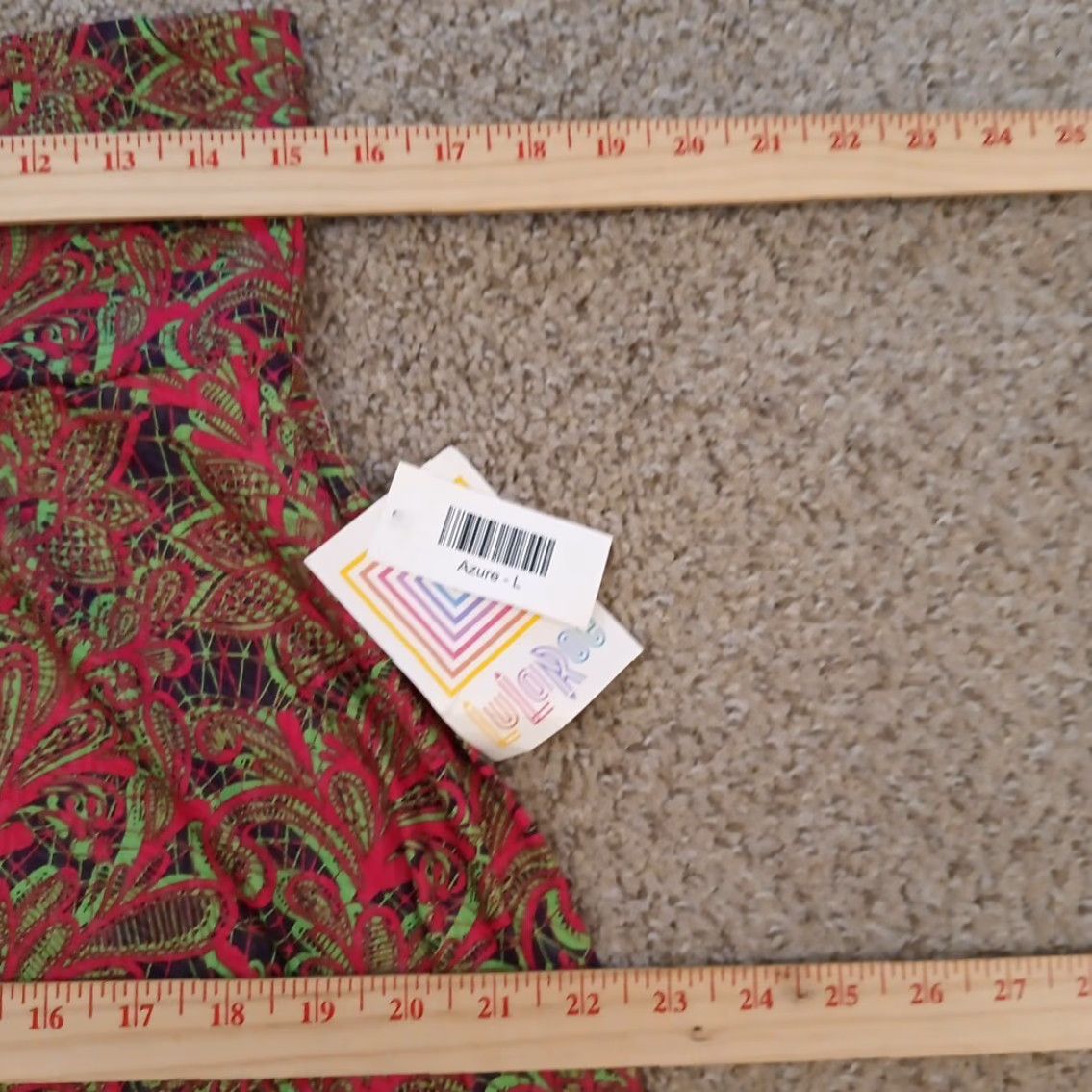 Vintage LuLaRoe Skirt Knee Length Pink Geometric A-Line Pull On L Women Regular VintageNo Size 36" / US 14 / IT 50 - 3 Thumbnail