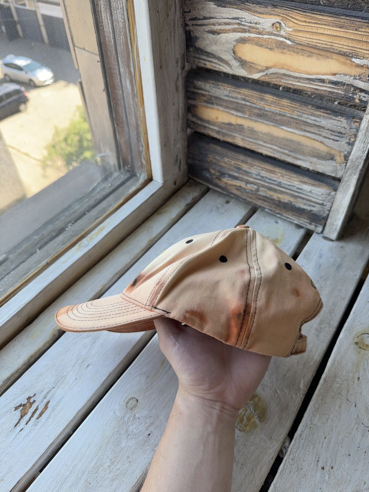 Lamborghini Official Lamborghini Cap Distressed Burn Fade Style Hat Cap Size ONE SIZE - 4 Thumbnail