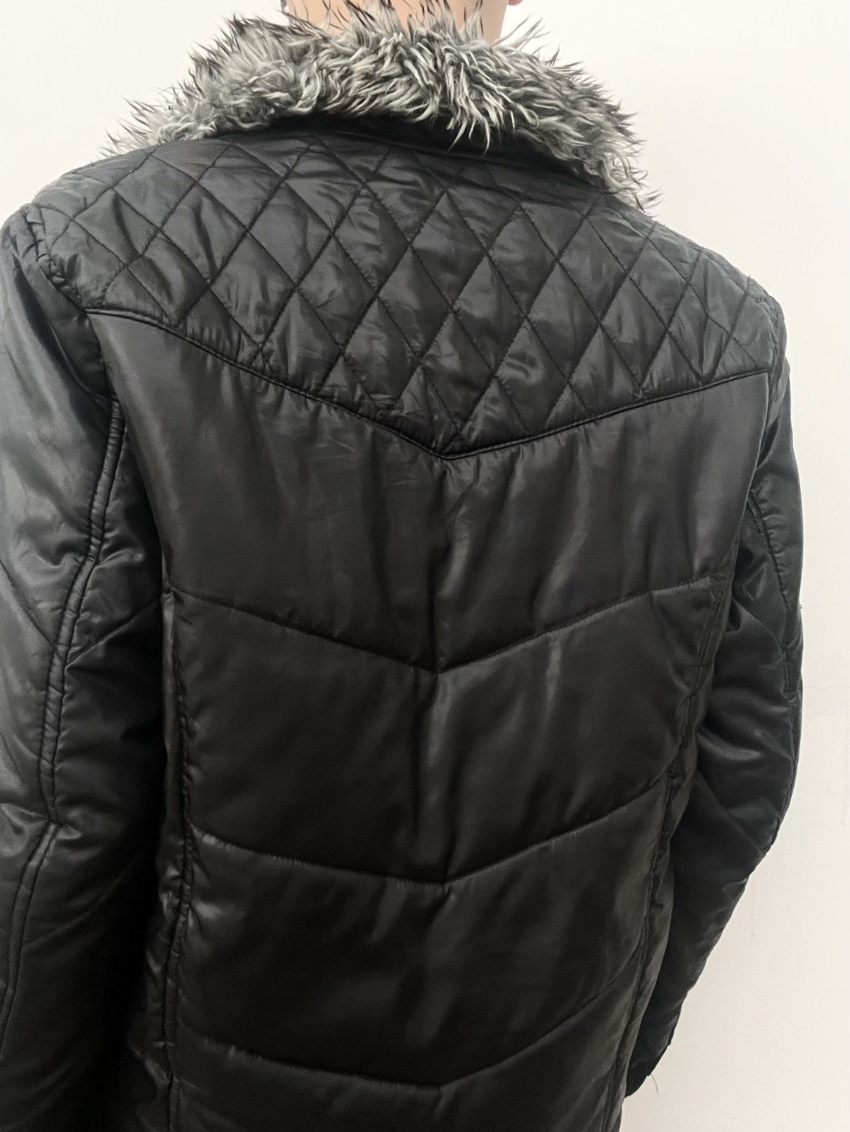 If Six Was Nine 2000s Spinash Avant-garde Fur Puffer Jacket Size US L / EU 52-54 / 3 - 6 Thumbnail