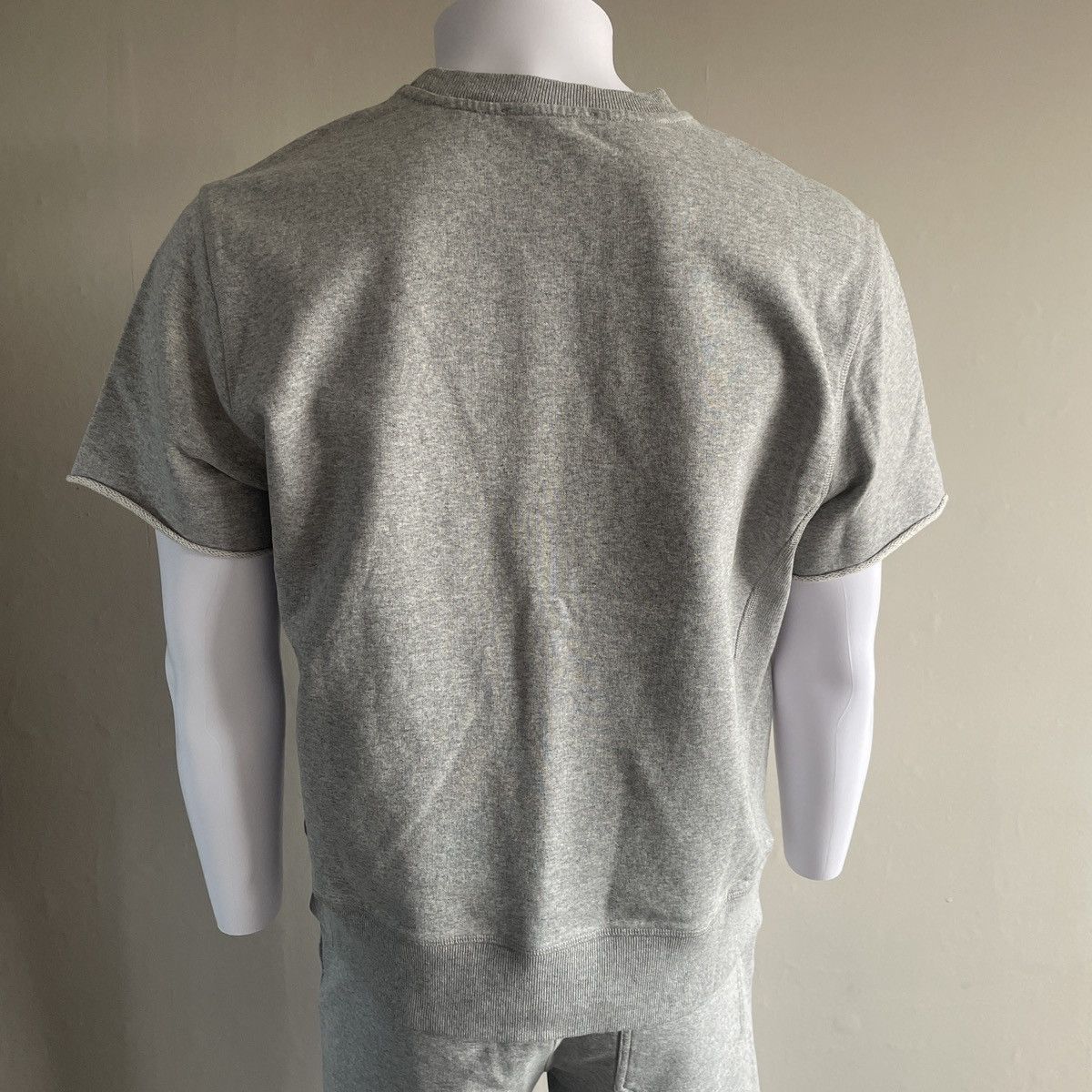 Helmut Lang Helmut Lang Short Sleeve Sweatshirt Grey Top Size US L / EU 52-54 / 3 - 3 Thumbnail
