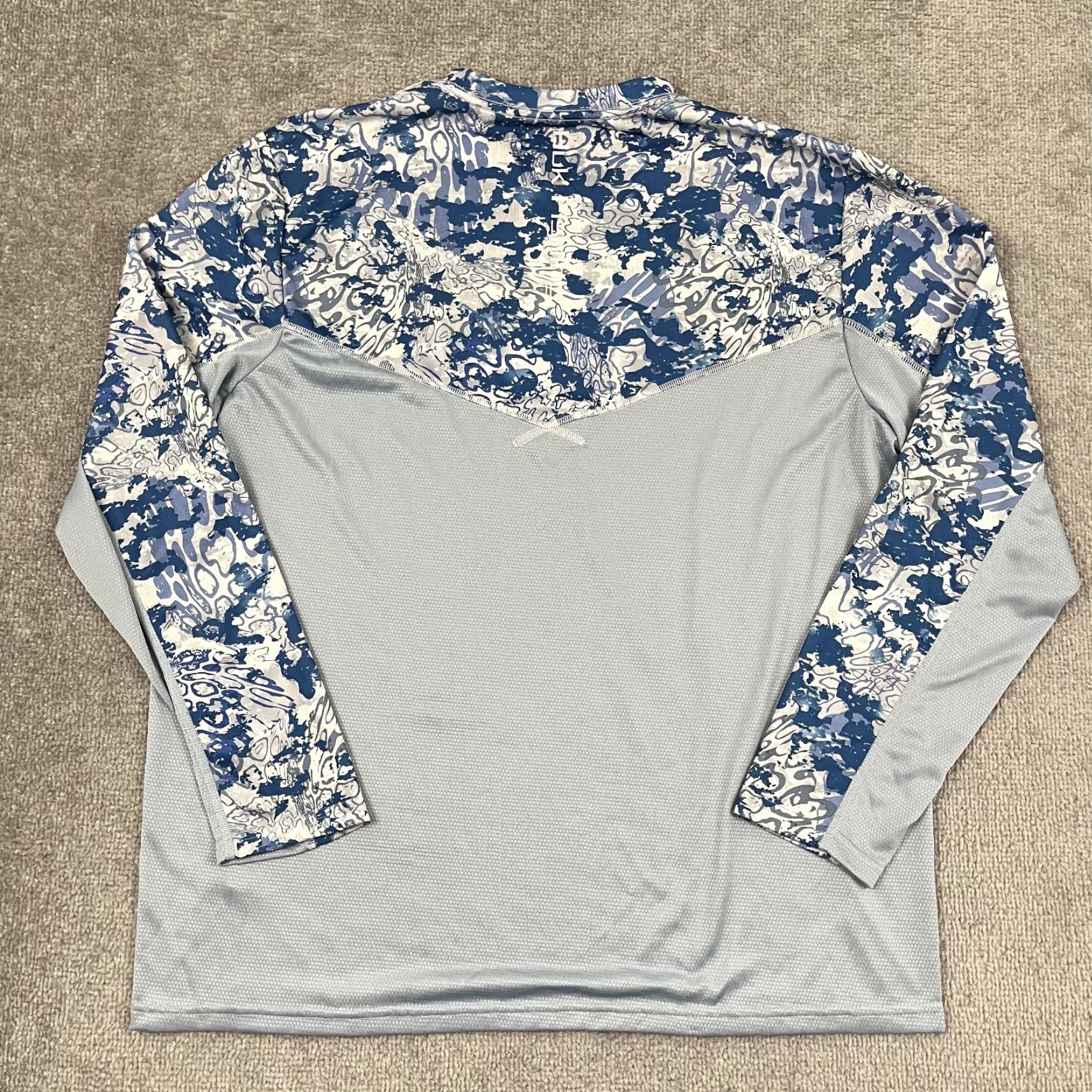 Vintage HUK Shirt Mens XL Blue Camo Long Sleeve Performance Fishing Outdoor Shirt XL Men Blue Camouflage Crew Neck Pullover Lightweight Breathable Quick Dry Size US XL / EU 56 / 4 - 7 Thumbnail