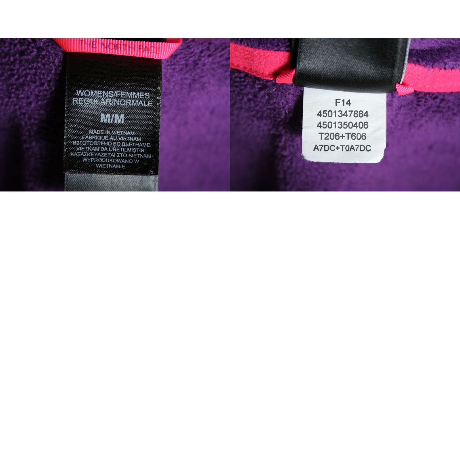 The North Face THE NORTH FACE Purple Fleece Full Zip Jacket Women's M Size, Purple, Jacket, Fleece, Zip, Basic, Outdoor, 90s Theme Size M / US 6-8 / IT 42-44 - 8 Thumbnail