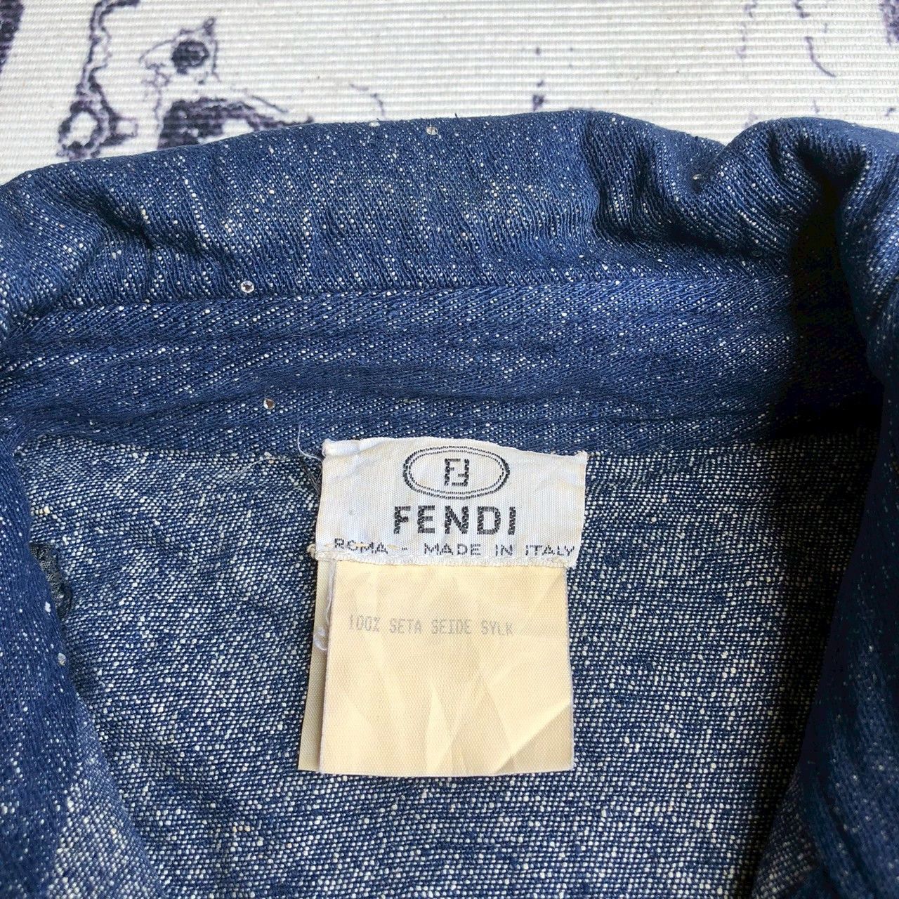 Fendi Fendi Speckled Glitter Denim Overshirts Size US M / EU 48-50 / 2 - 10 Thumbnail