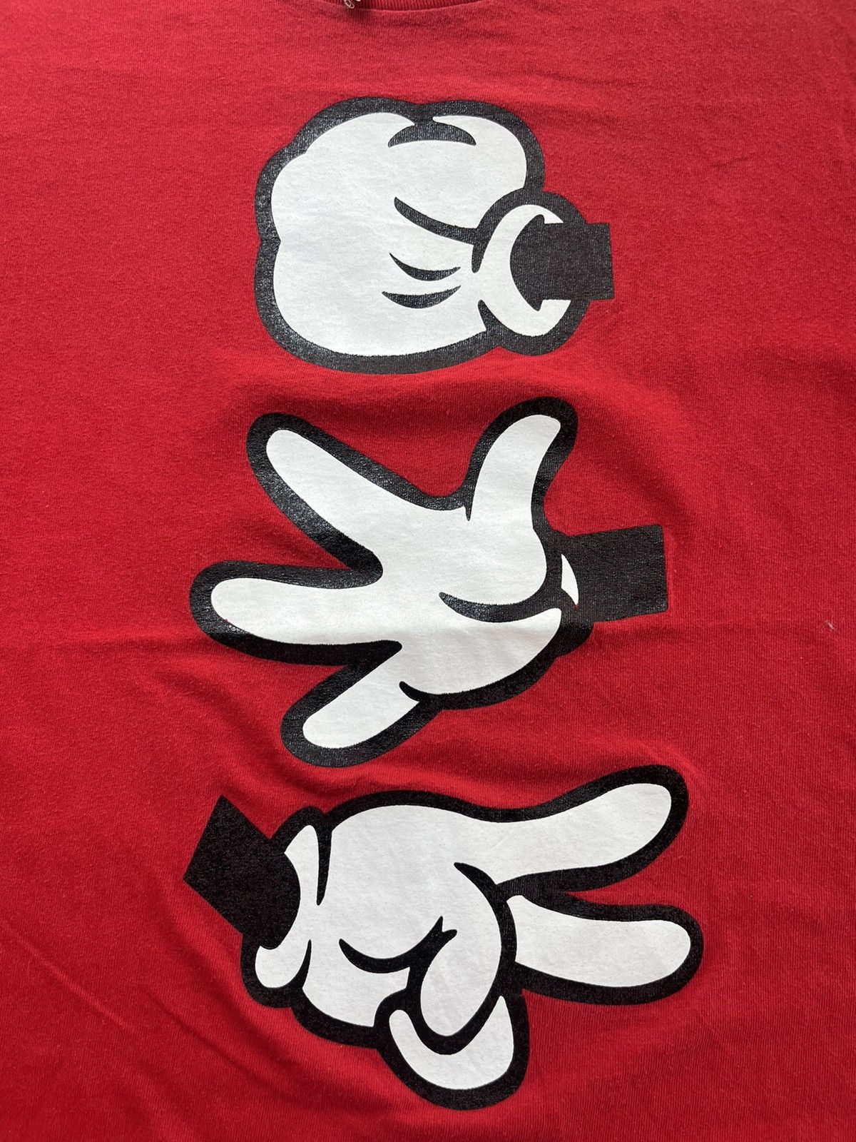 Disney × Mickey Mouse Waltz Disney Rock Paper Scissors Mickey Hands Tshirt Size US M / EU 48-50 / 2 - 5 Thumbnail