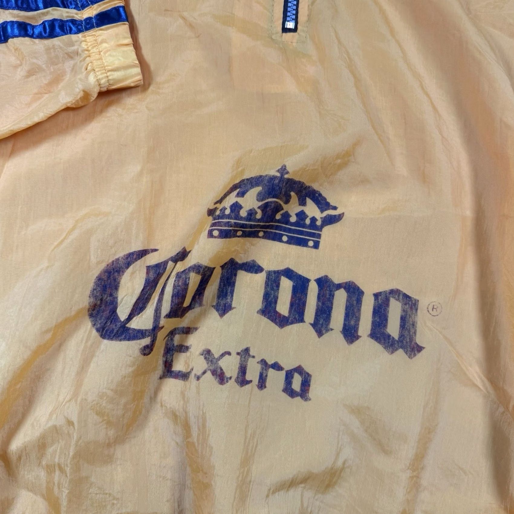 Vintage VINTAGE 80s CORONA EXTRA YELLOW PULLOVER WINDJACKET MENS XL Yellow 80s Weather Jacket Windbreaker Corona Extra Size US XL / EU 56 / 4 - 3 Thumbnail