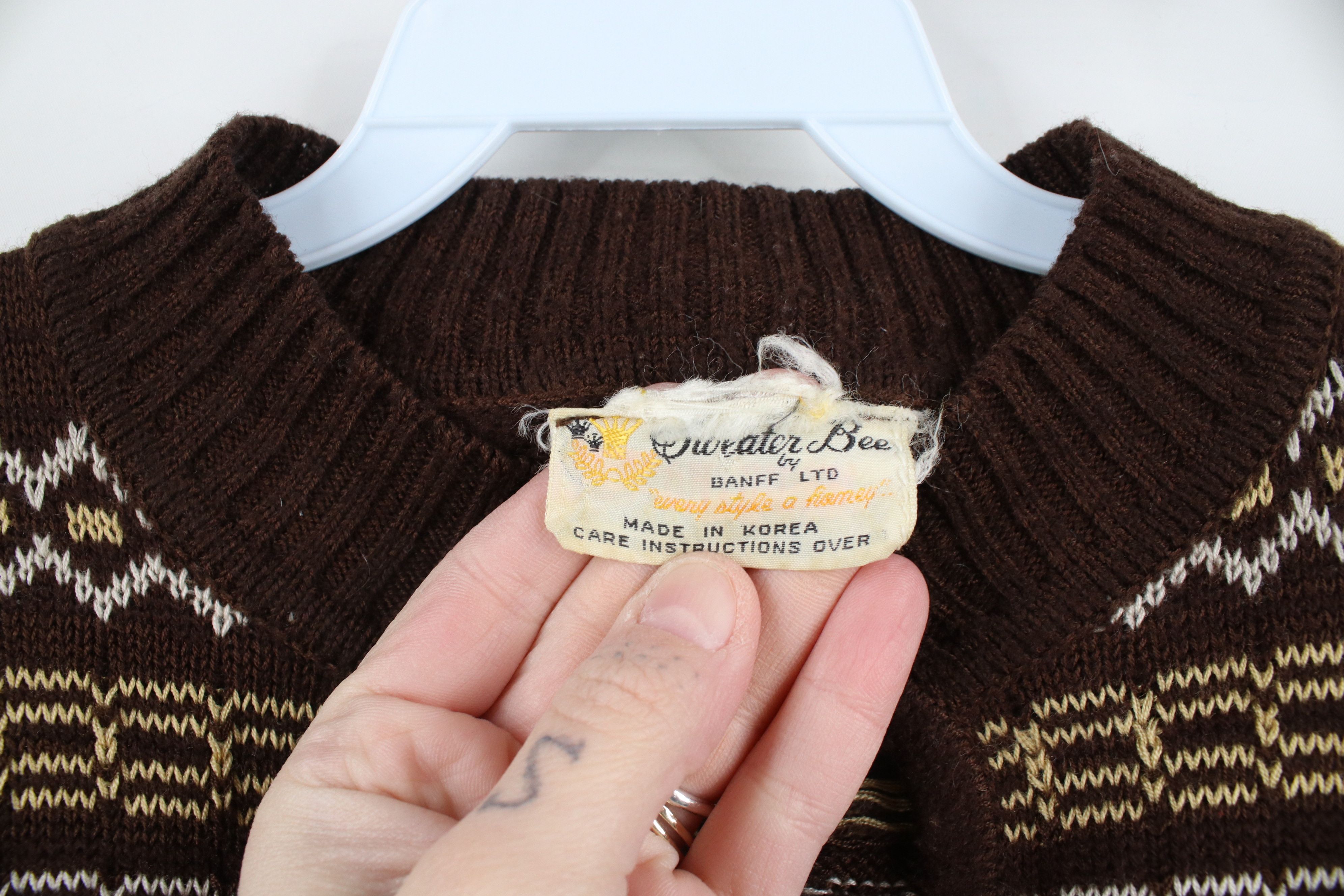 Vintage Vintage 60s 70s Mid Century Modern MCM Knit Sweater Size S / US 4 / IT 40 - 5 Thumbnail