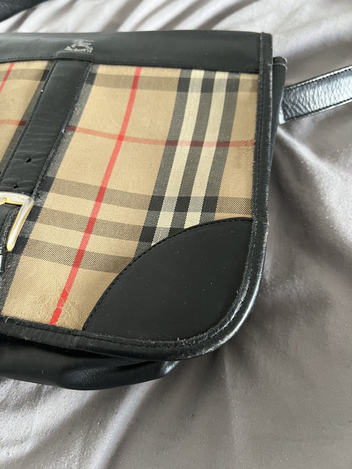 Burberry × Designer × Vintage Burberry Bag Vintage Nova Check London Y2k Size ONE SIZE - 9 Thumbnail