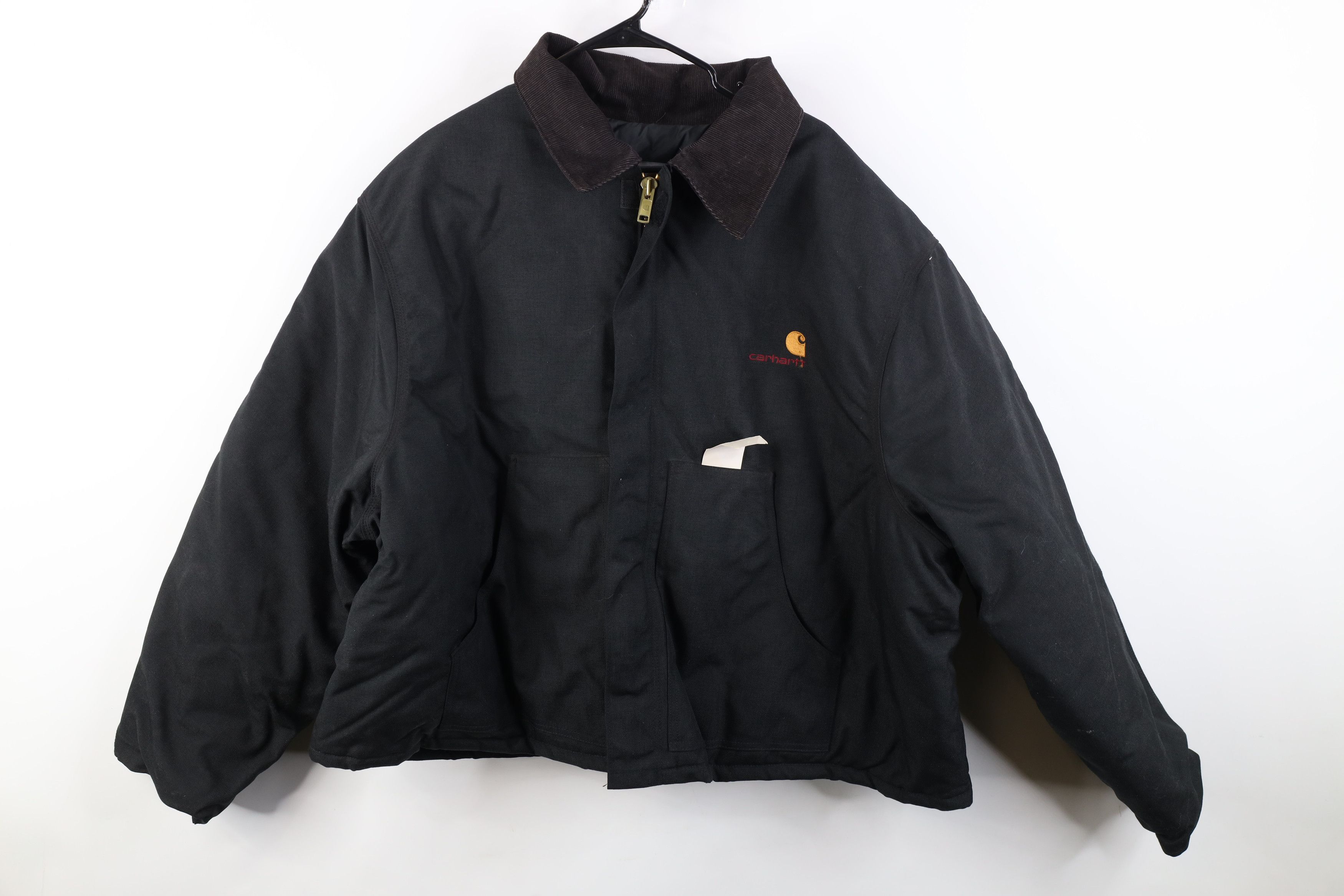 Carhartt Deadstock Vintage 90s Carhartt Bomber Jacket Black USA Size US XXL / EU 58 / 5 - 1 Thumbnail