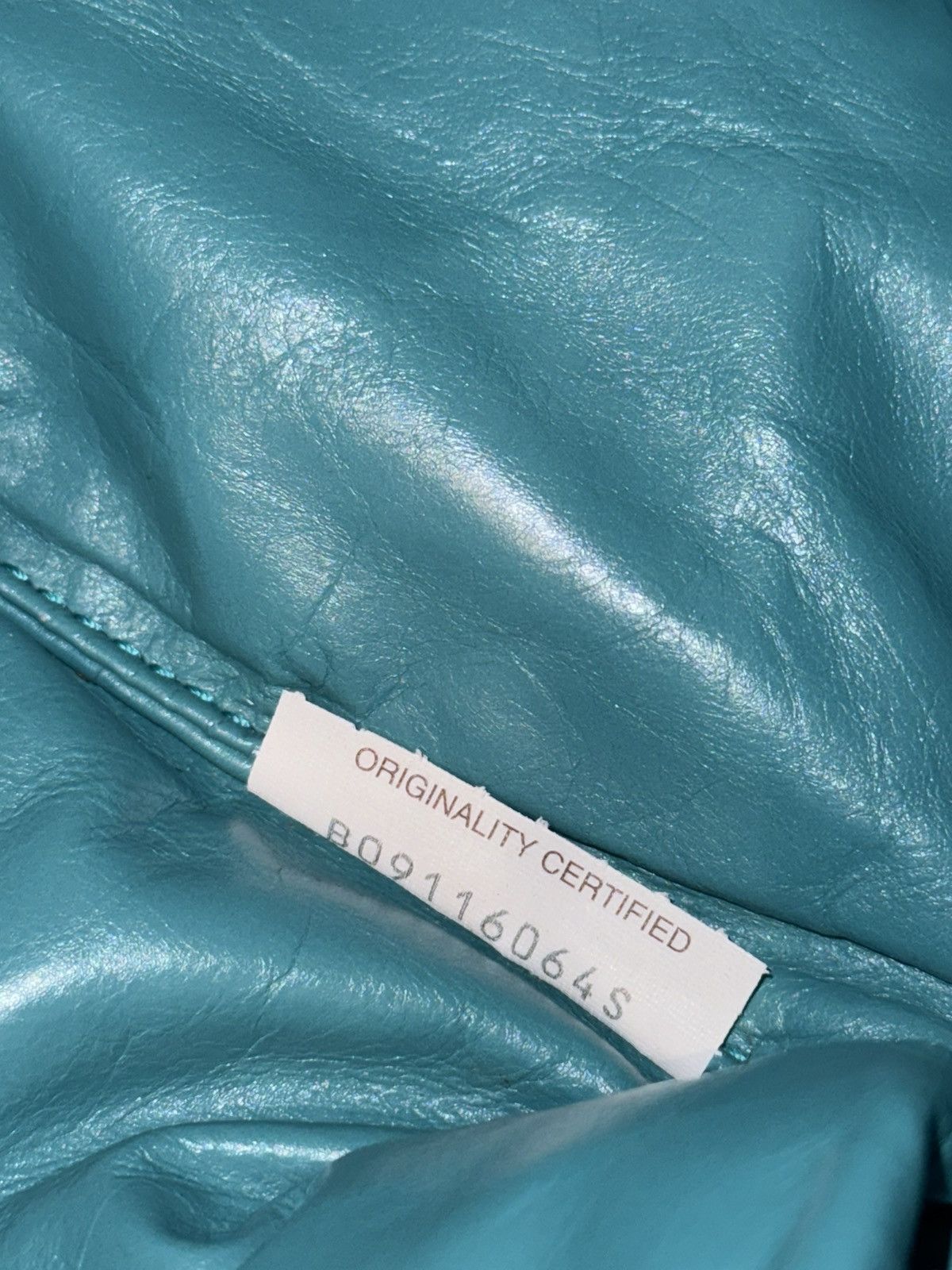 Bottega Veneta Bottega Veneta Teal Calfskin Leather Chain Tote Size ONE SIZE - 5 Thumbnail