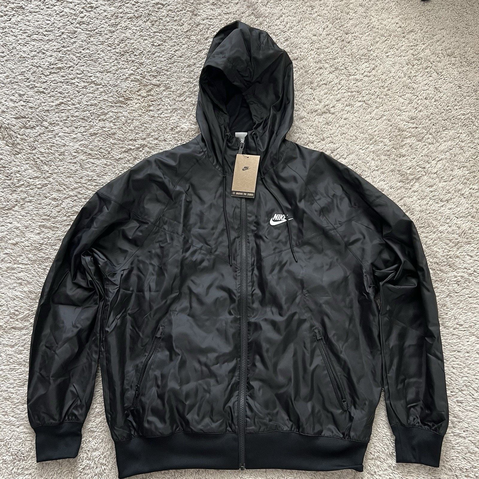 Nike Nike Windrunner Full Zip Hoodie Windbreaker Black Medium Size US M / EU 48-50 / 2 - 7 Thumbnail