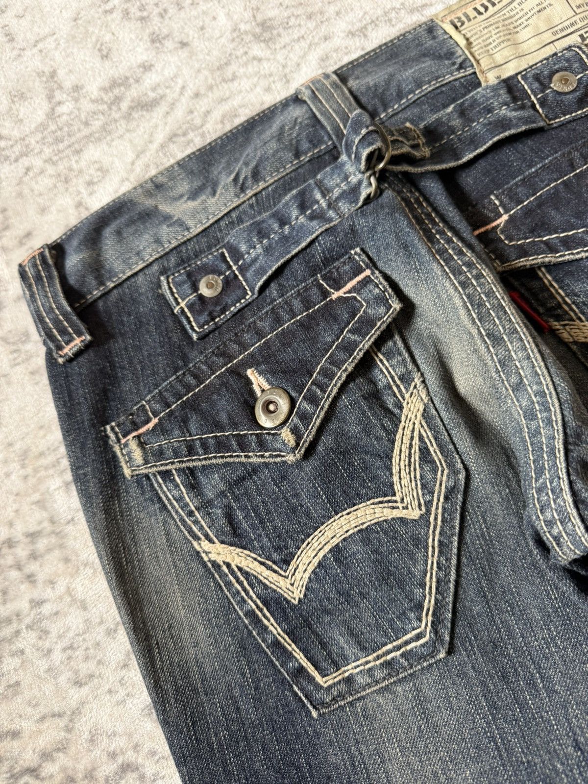 Le Grande Bleu (L.G.B.) Edwin 503 Japan Muddy Wash Flared Jeans Size US 28 / EU 44 - 19 Thumbnail