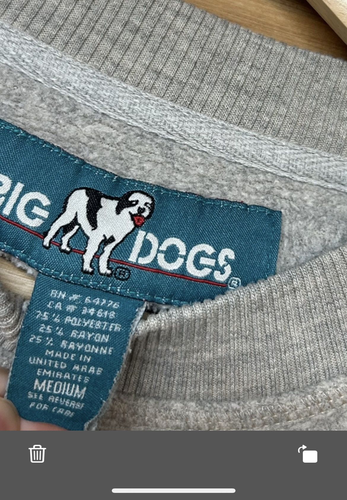 Big Dogs Vintage 2000s Big Dogs Fleece Crewneck Sweatshirt Size US M / EU 48-50 / 2 - 7 Thumbnail