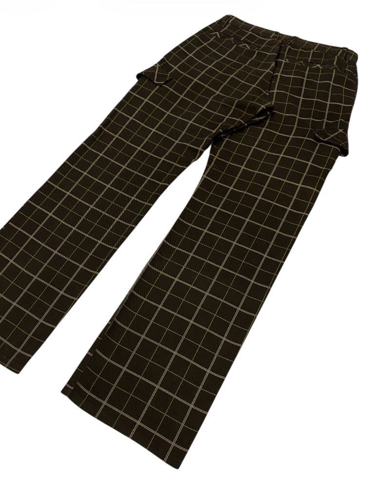 Japanese Brand PPFM Side Pocket Plaid Cargo Trousers Size 28" / US 6 / IT 42 - 20 Thumbnail