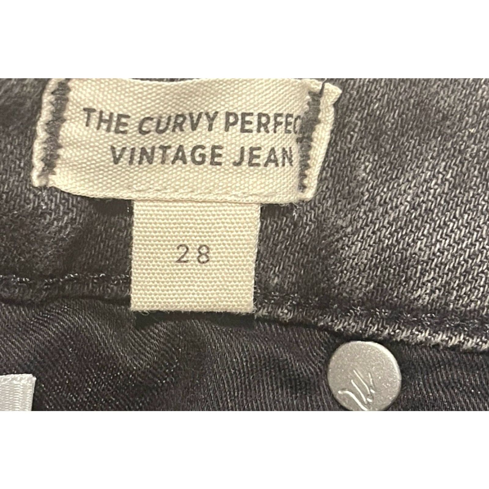 Madewell VINTAGE Madewell Jeans Women Sz 28 Black High Rise Straight Fit 5-Pocket Denim NWT Size 28" / US 6 / IT 42 - 4 Thumbnail