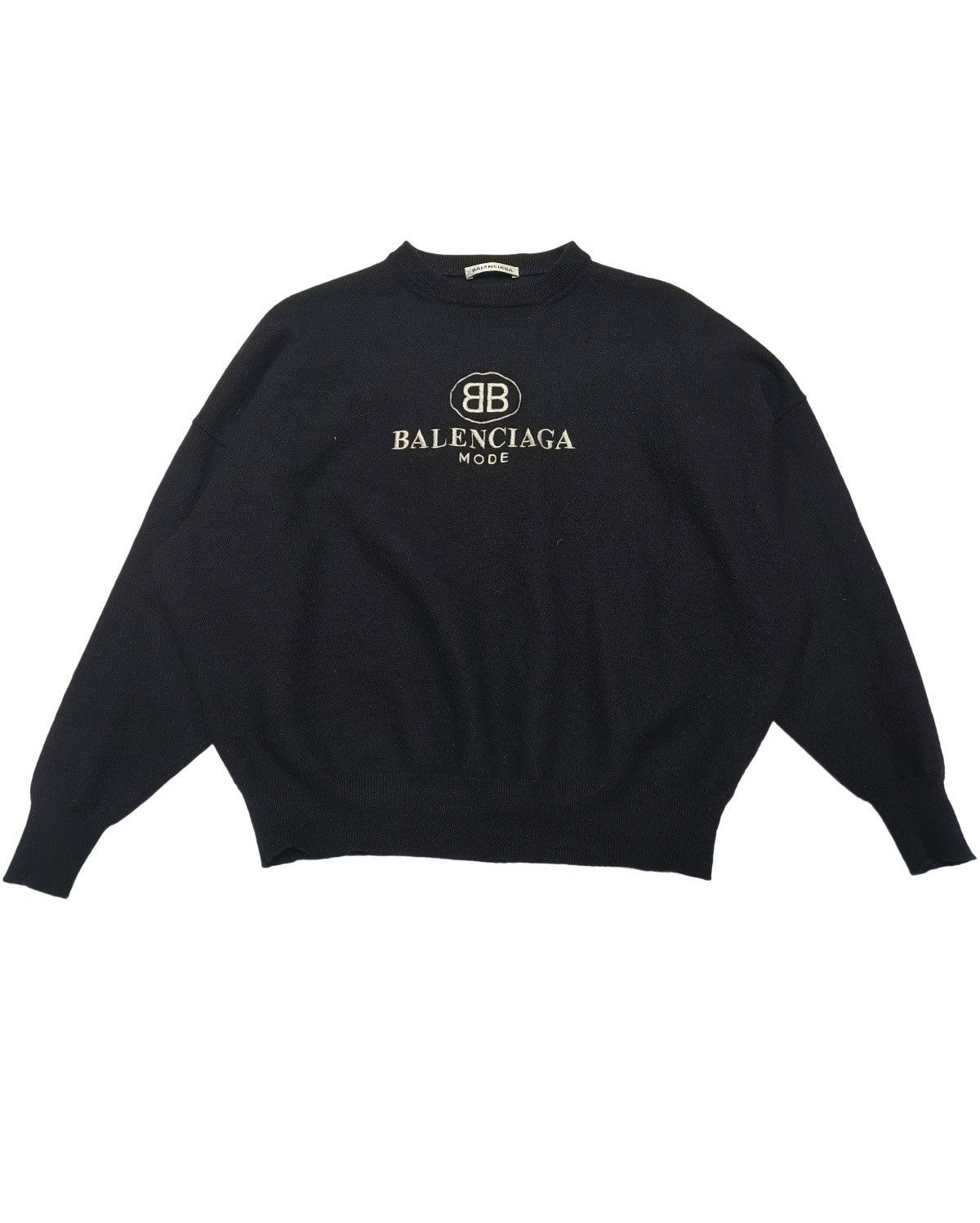 Balenciaga Balenciaga "BB Mode" Wool Sweater Size XS / US 0-2 / IT 36-38 - 1 Thumbnail
