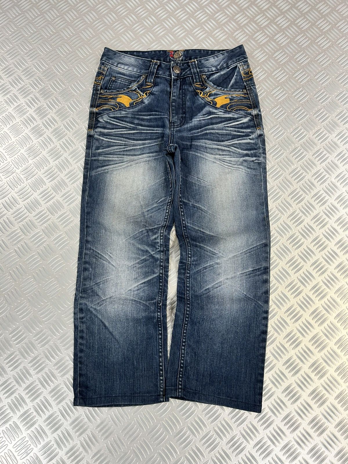 Japanese Brand × Jean × Vintage Japanese branded vintage jeans stone washed embroidered y2k Size US 28 / EU 44 - 2 Thumbnail