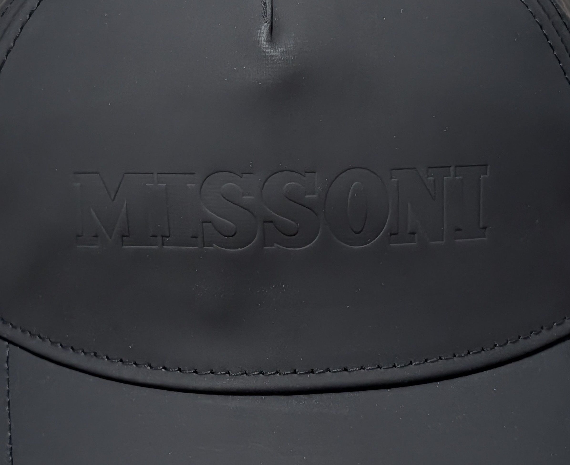Missoni MISSONI Embossed Logo Baseball Cap Hat Black One Size Size ONE SIZE - 2 Thumbnail