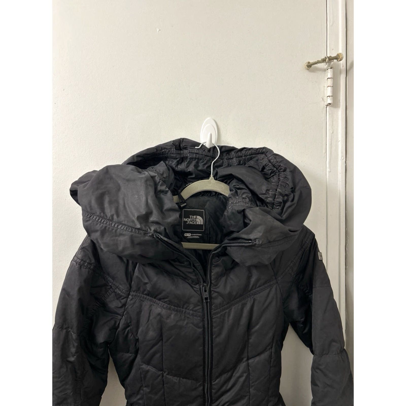 The North Face The North Face Jacket Womens XS Black Shawl Hood Full Zip Puffer Down 550 Quilted Zip Pockets ст Size XS / US 0-2 / IT 36-38 - 2 Thumbnail