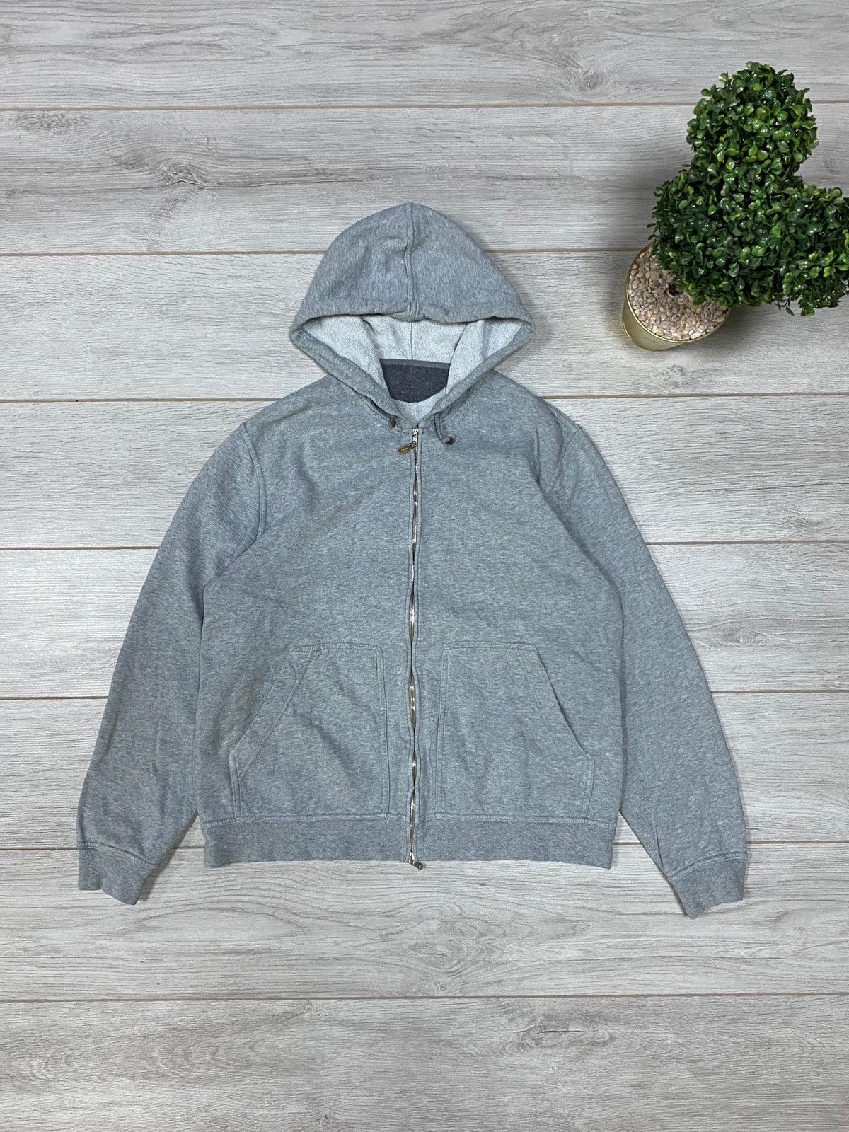 Brunello Cucinelli Brunello Cucinelli vintage zip hoodie Size US XL / EU 56 / 4 - 1 Thumbnail