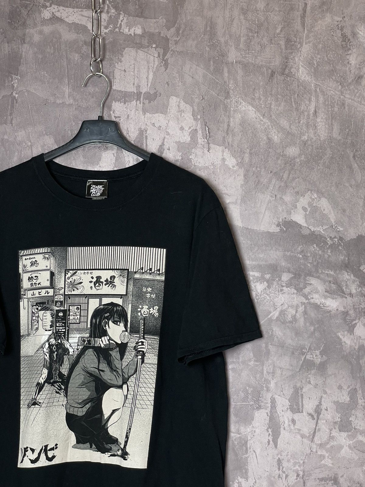 Anime × Vintage Zombie Makeout Club Black Tee Size Medium Size US M / EU 48-50 / 2 - 3 Thumbnail