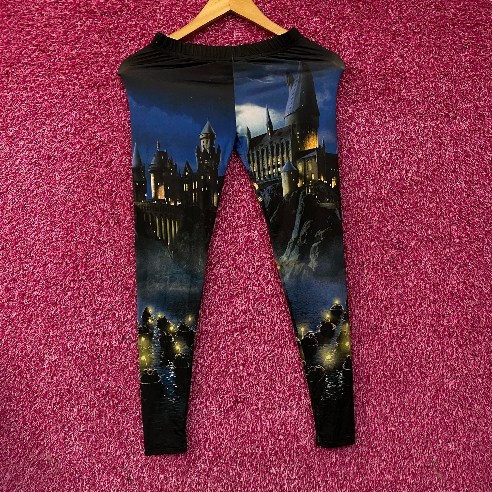 Warner Bros Harry Potter Hogwarts-Themed Graphic Leggings XS Size 26" / US 2 / IT 38 - 1 Thumbnail