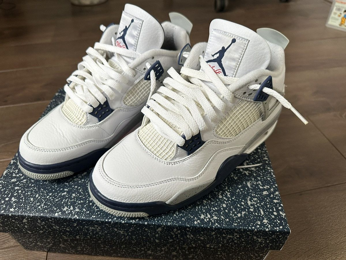 Jordan Brand Jordan 4 Midnight Navy Size US 9.5 / EU 42-43 - 3 Thumbnail