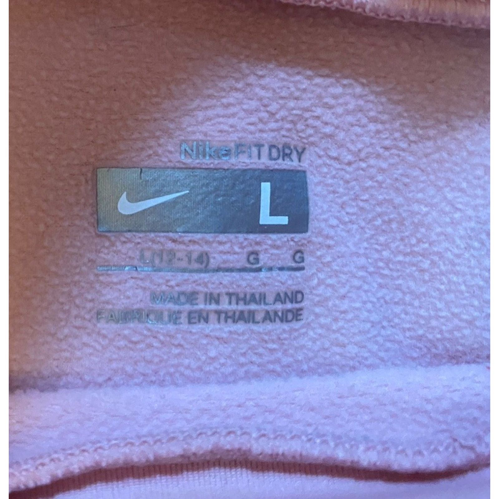 Nike Nike Dri Fit Performance Sweatshirt Women’s Large Soft Pink Size L / US 10 / IT 46 - 2 Thumbnail