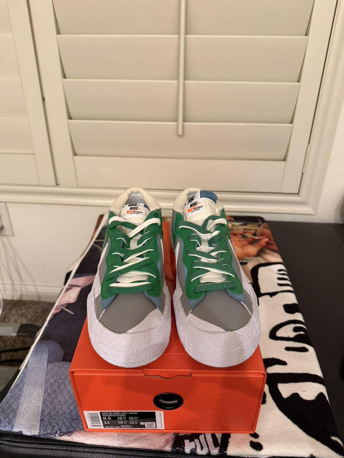 Nike × Sacai Nike x Sacai Blazer Low Classic Green Size US 9.5 / EU 42-43 - 3 Thumbnail