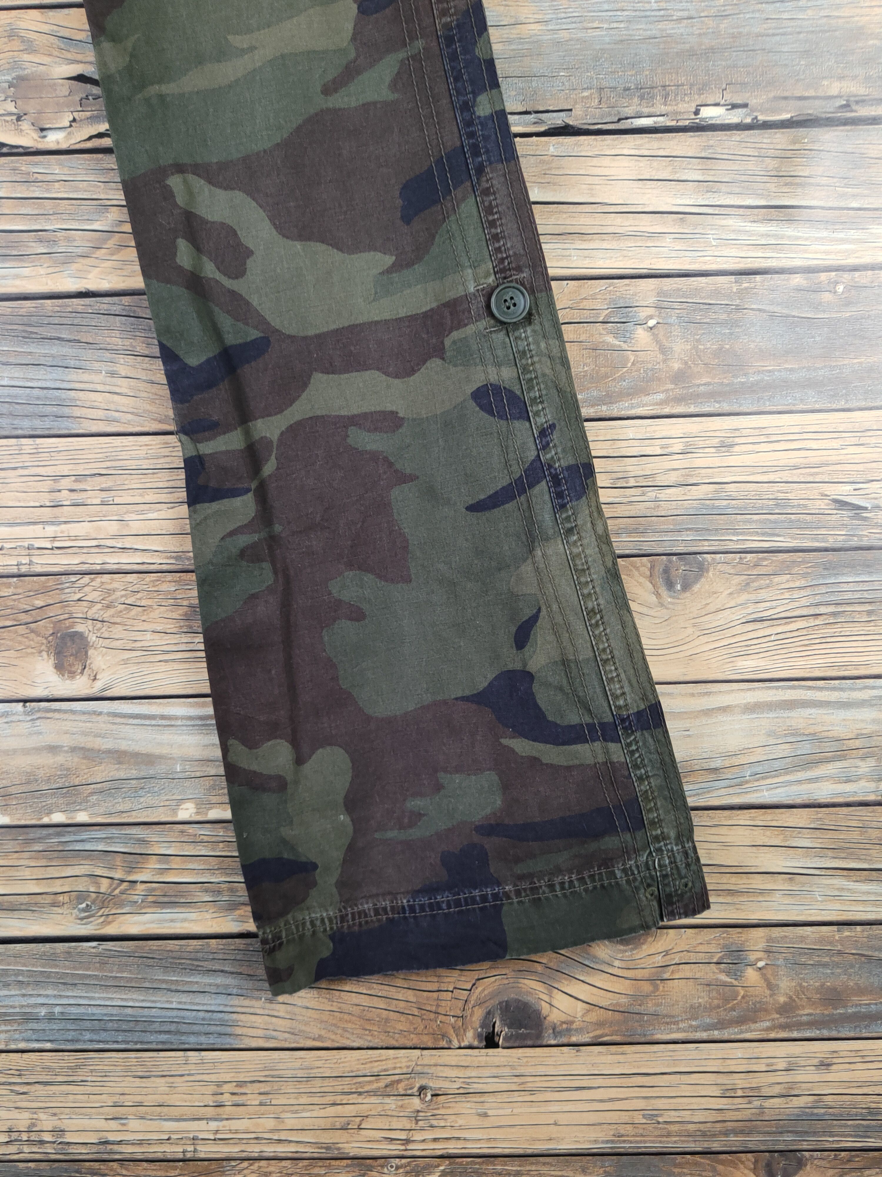 Alpha Industries DL Alpha Industries Camouflage Multipocket Cargo Pants #2348 Size 26" / US 2 / IT 38 - 6 Thumbnail